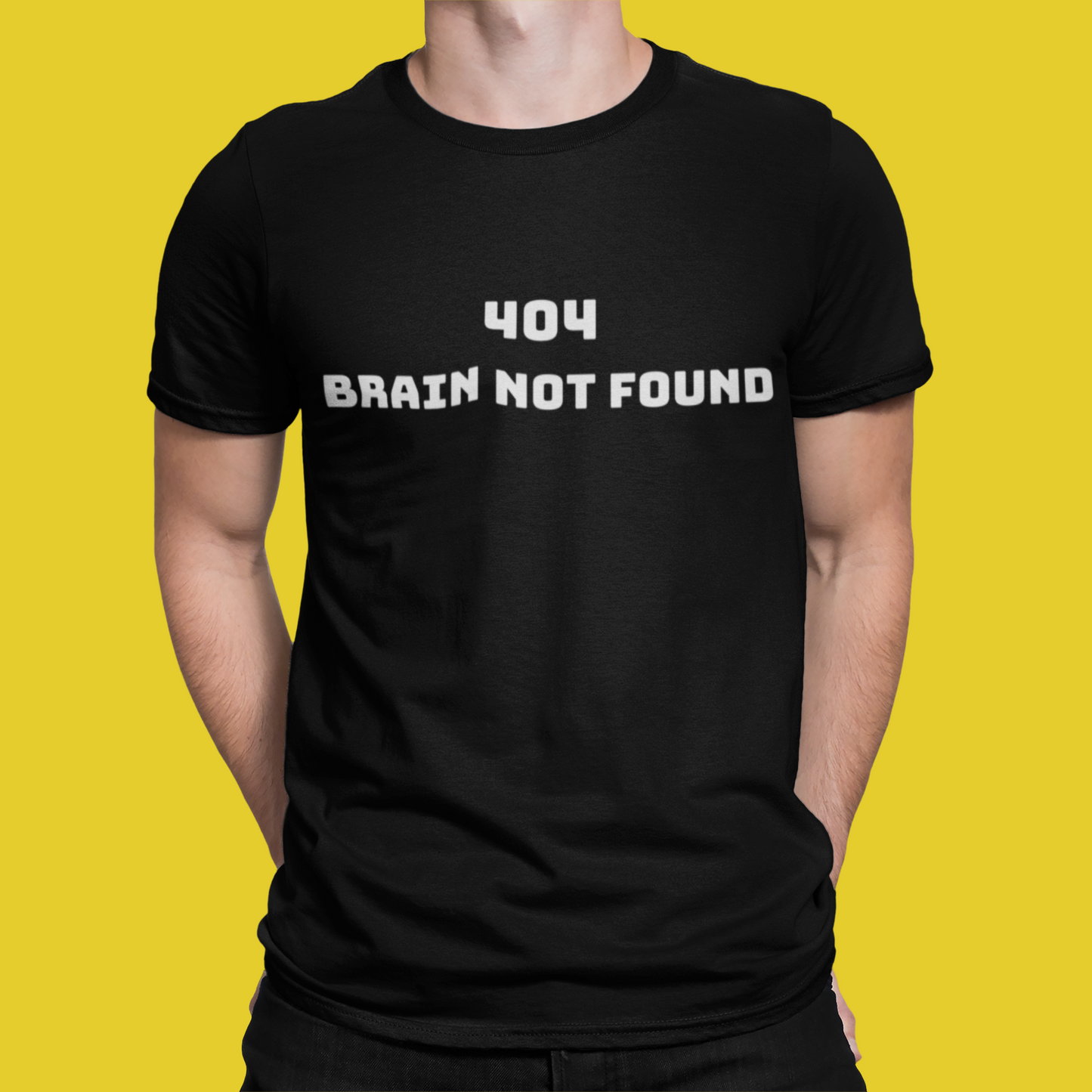 404 Brain not Found - Developer T-Shirt