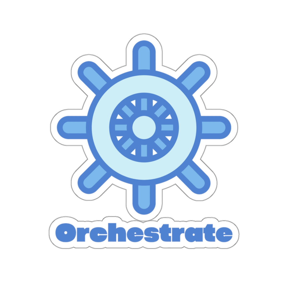 Orchestrate - Developer / Programmer / Kubernetes Kiss Cut Sticker