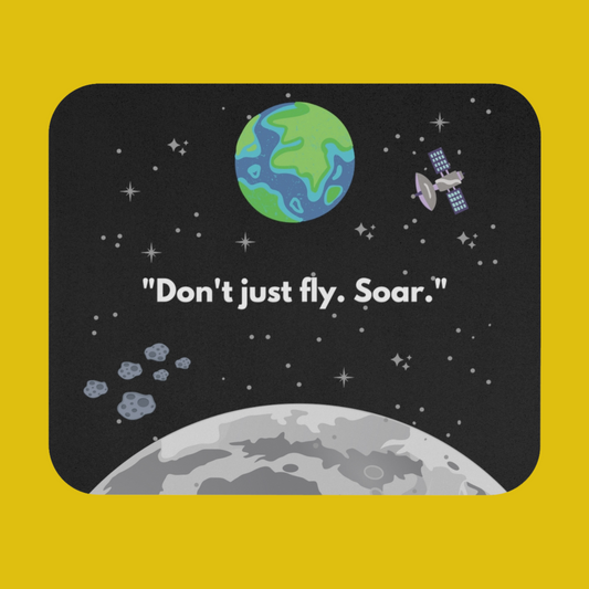 Don't just fly. Soar - Mouse pad - Developer / Programmer / Coder / Software Engineer / DevOps