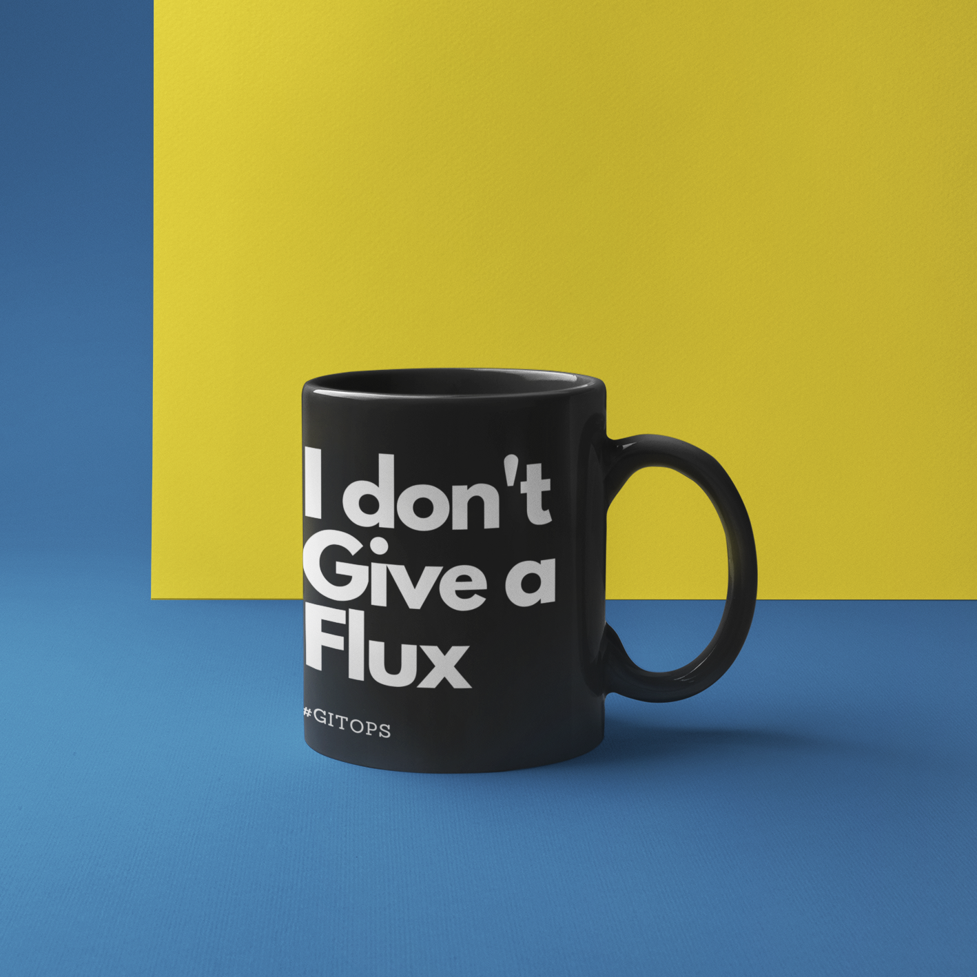 I don't Give a Flux - GitOps - Black Mug