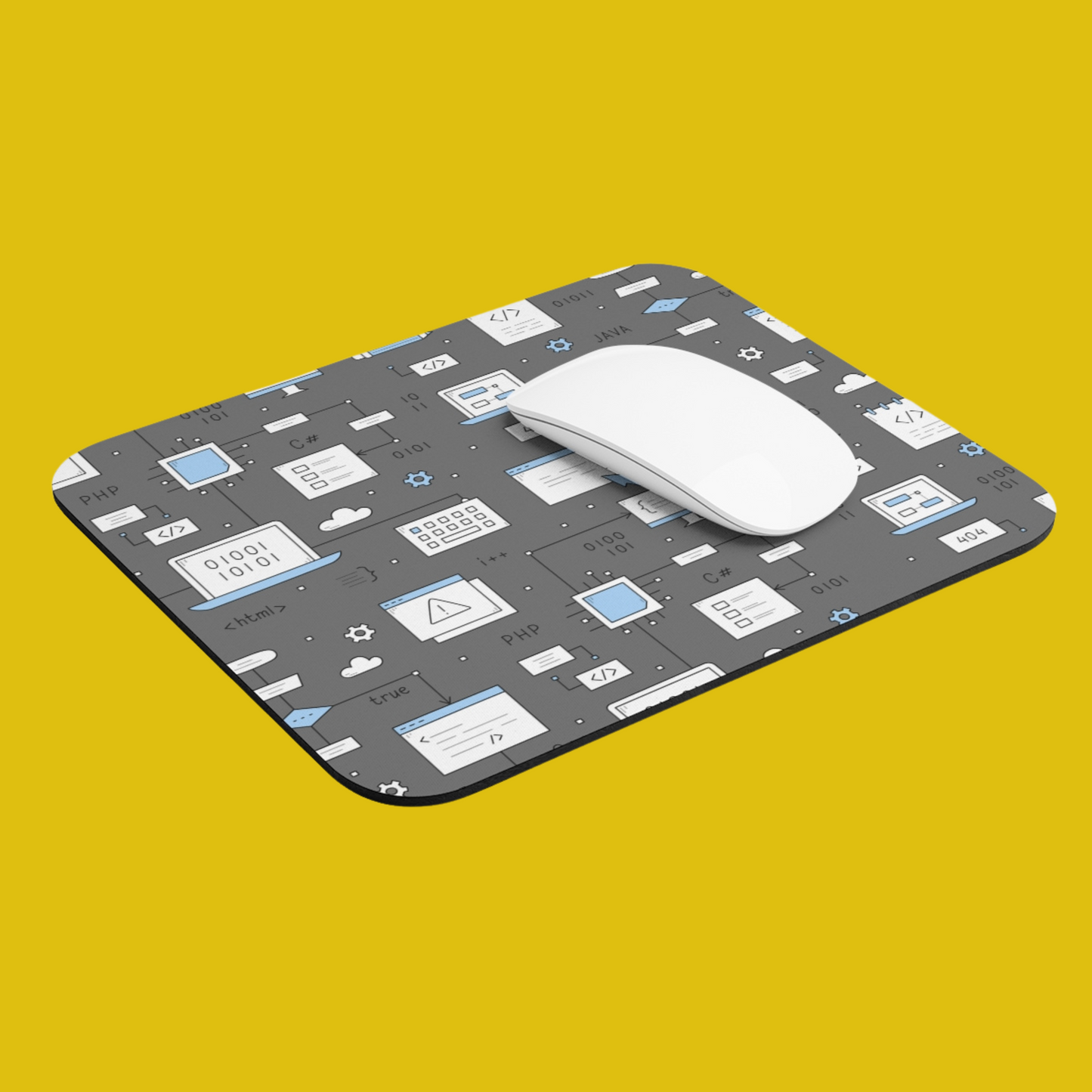 Doodle Programming - Developer / Programmer / Coder / Software Engineer Mouse Pad