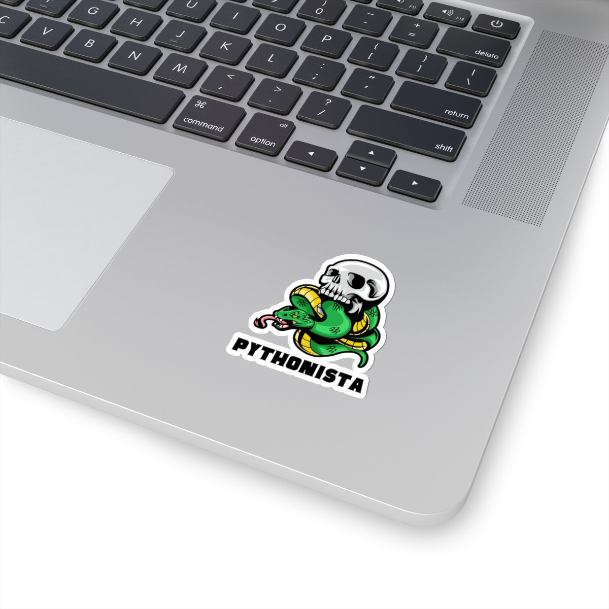 Pythonista Skull - Developer / Programmer / Software Engineer Kiss Cut Sticker