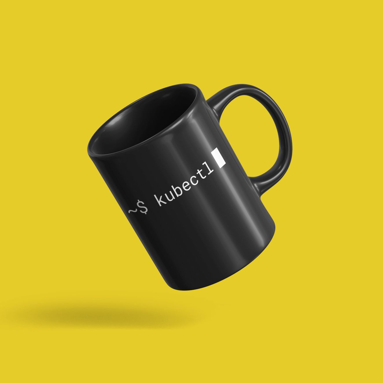 Kubernetes Kubectl - Black Mug