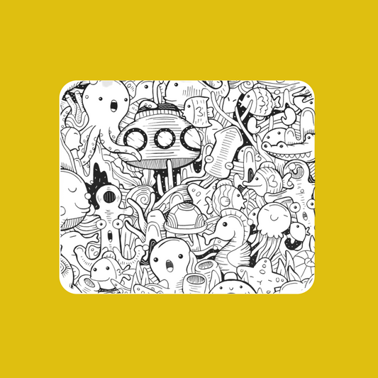 Sea doodle - Mouse pad - Developer / Programmer / Coder / Software Engineer / DevOps
