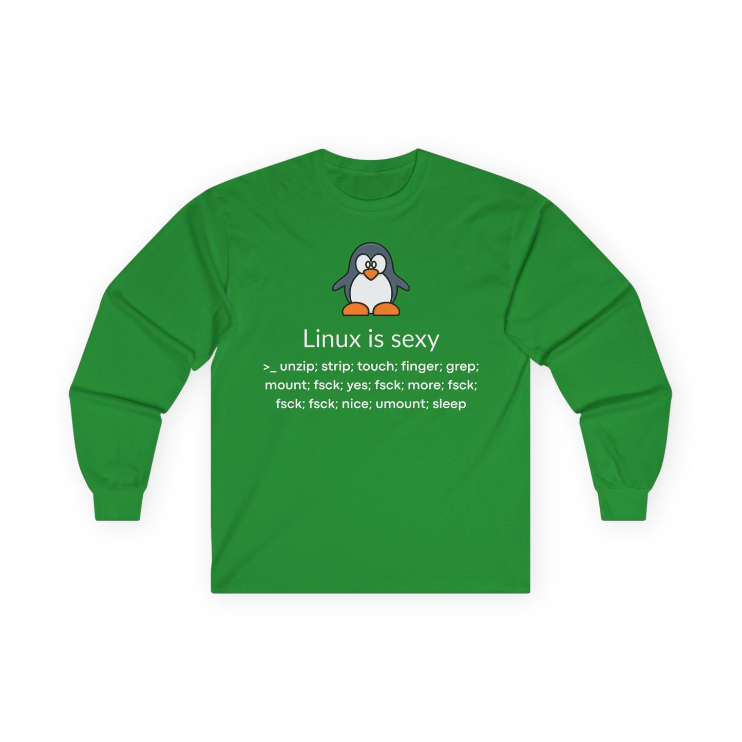 Linux Is Sexy Long Sleeve Tee - Tux Penguin Tech Shirt