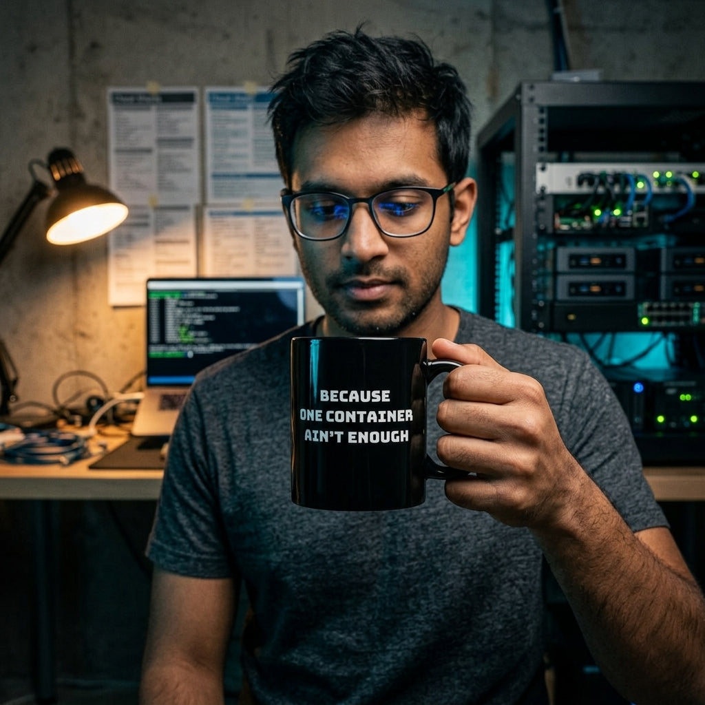Because One Container Ain't Enough - Black Coffee Mug