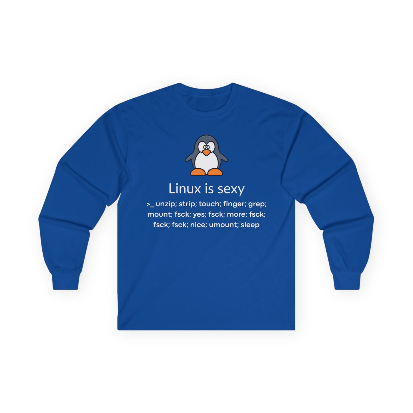 Linux Is Sexy Long Sleeve Tee - Tux Penguin Tech Shirt