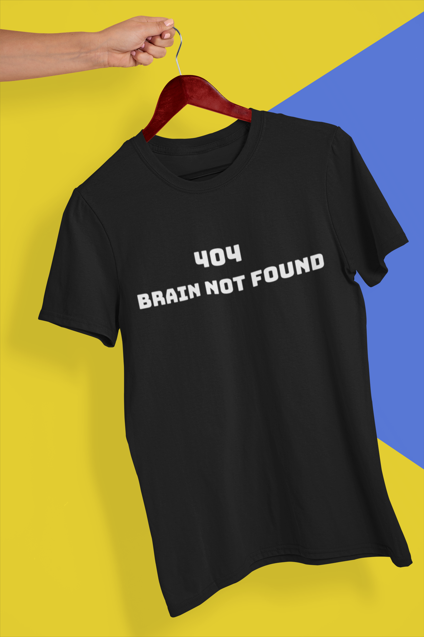 404 Brain not Found - Developer T-Shirt
