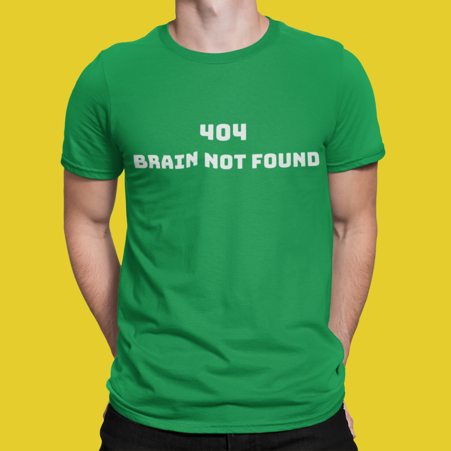 404 Brain not Found - Developer T-Shirt