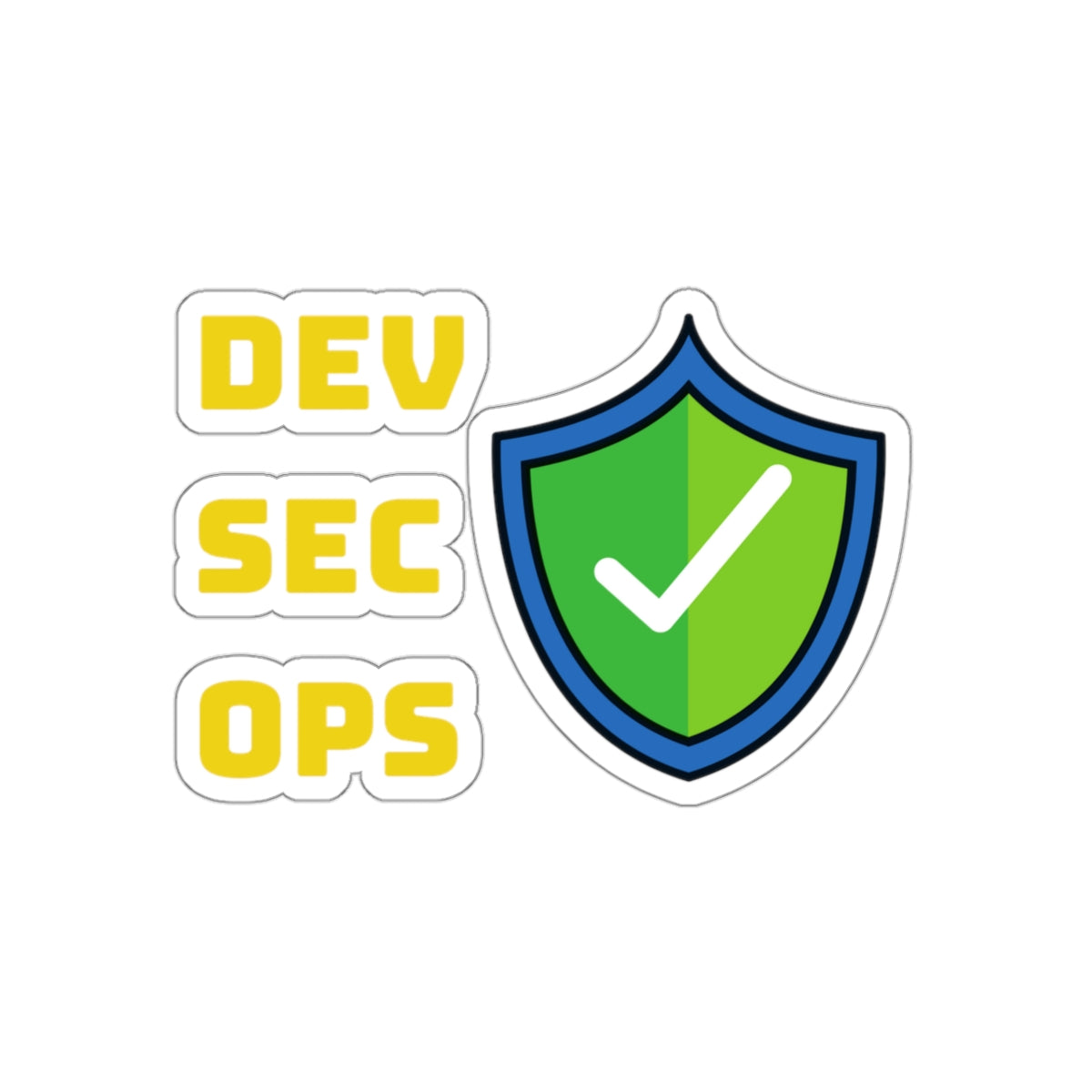 DevSecOps - Developer / Programmer / Software Engineer Kiss Cut Sticker