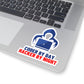 Coder by day hacker by night - Developer / Programmer / Software Engineer Kiss Cut Sticker
