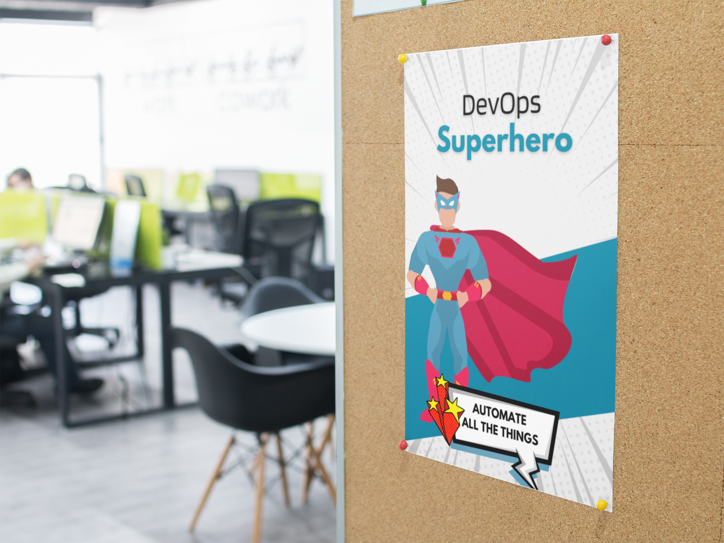 DevOps Super Hero - Automate All The Things  - Programmer / Software Engineer / DevOps / Poster