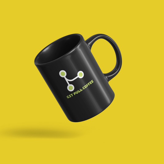 Git Pull Coffee - Black Mug