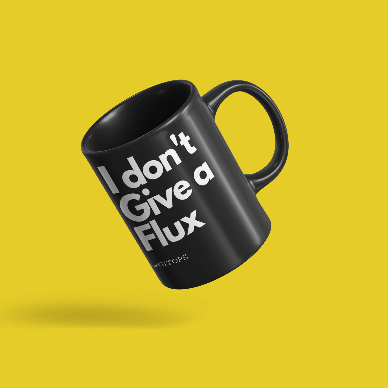 I don't Give a Flux - GitOps - Black Mug