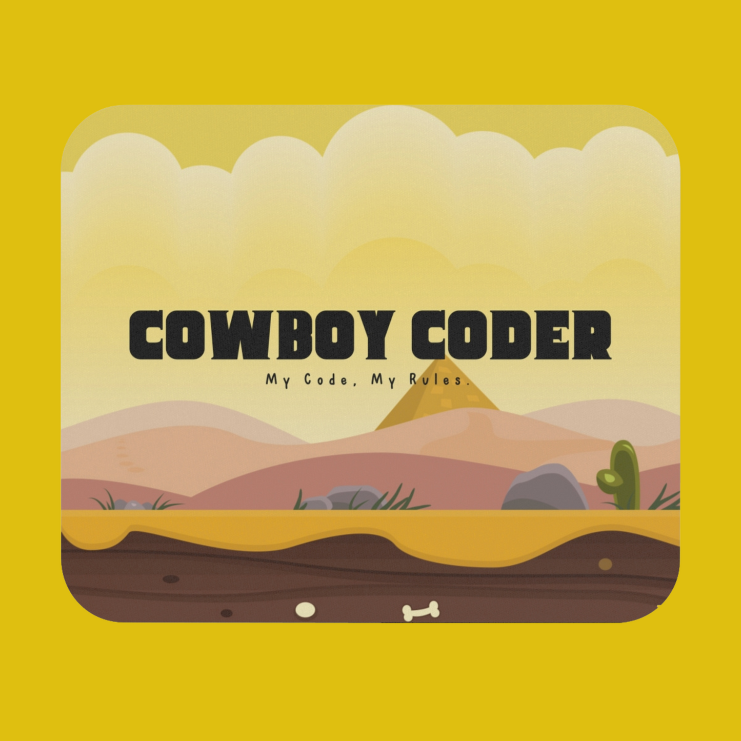 Cowboy Coder Mouse pad - Developer / Programmer / Coder / Software Engineer / DevOps